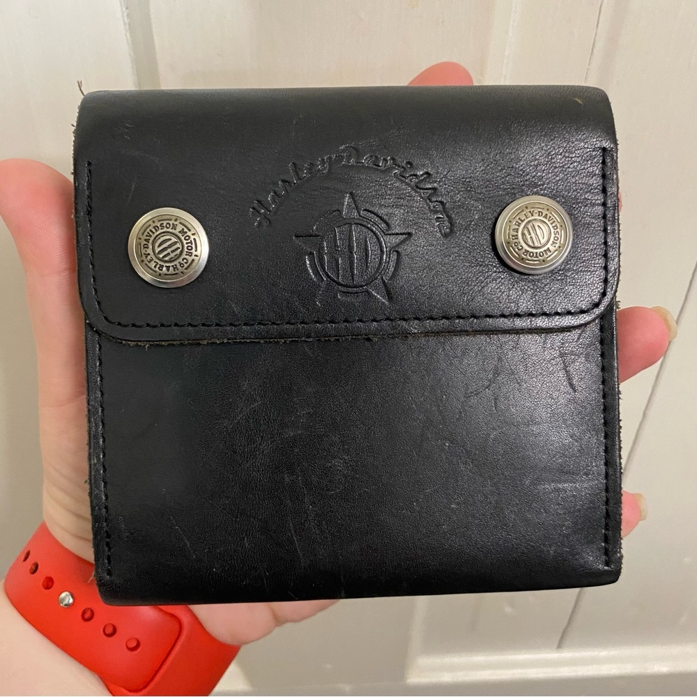 HARLEY DAVIDSON | Harley-Davidson Motors Black Leather Wallet